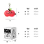 Túi đựng búp bê Apple quyến rũ 10cm (Đỏ / Nửa Đỏ / Nửa Đen)