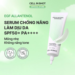 [CELL IN SHOT]  Serum chống nắng EGF Allantenol Sun Serum 50ml SPF50+ PA++++ làm dịu da, giảm mụn, nhẹ mặt cho da nhạy cảm