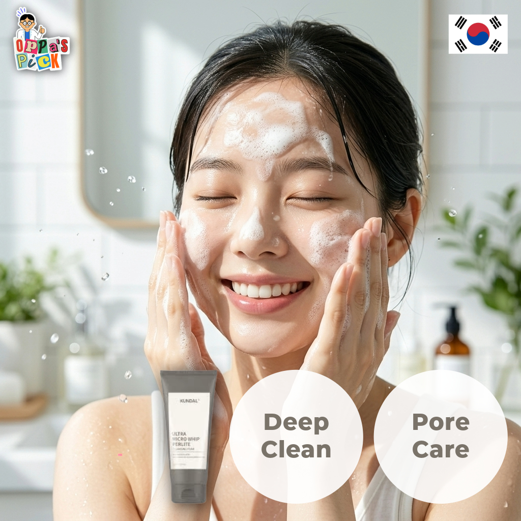 [KUNDAL] Sữa Rửa Mặt Tạo Bọt Ultra Micro Whip Pearlite (175ml) | Làm Sạch Sâu Lỗ Chân Lông