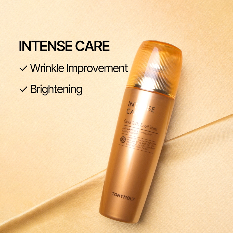 TONYMOLY Mực ốc sên Intense Care Gold 24K 140ml Làm săn chắc chống lão hóa