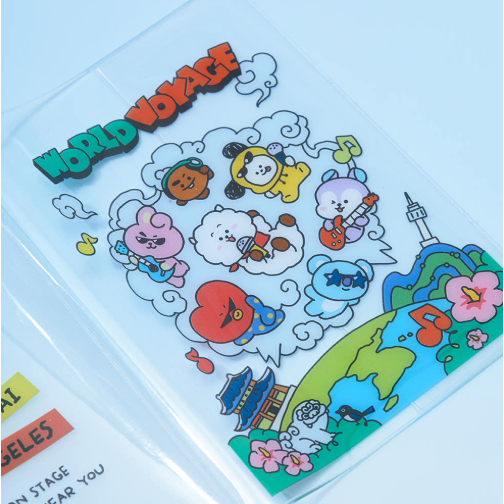 [LINE FRIENDS] Phụ kiện du lịch VOYAGE THẾ GIỚI BT21 (Chọn 1) Thẻ hành lý / Hộp đựng hộ chiếu / Thắt lưng hành lý