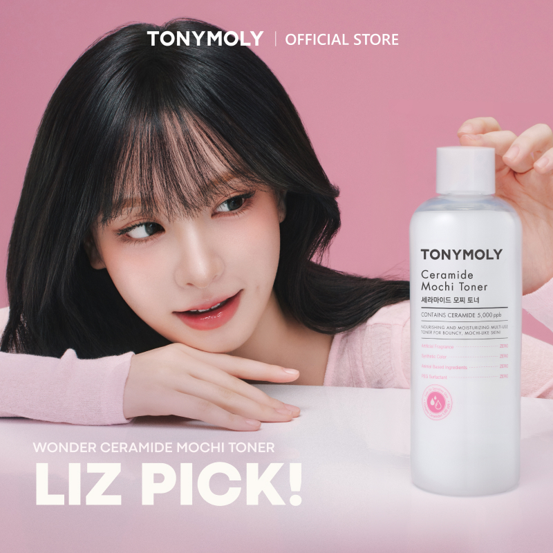 TONYMOLY Ceramide Mochi Toner 500ml dưỡng ẩm làm sạch tế bào chết nhẹ dịu nhẹ cho da