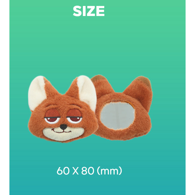 [DISNEY] Móc khóa gương mặt Mini Zootopia, Judy, Nibbles, Nick