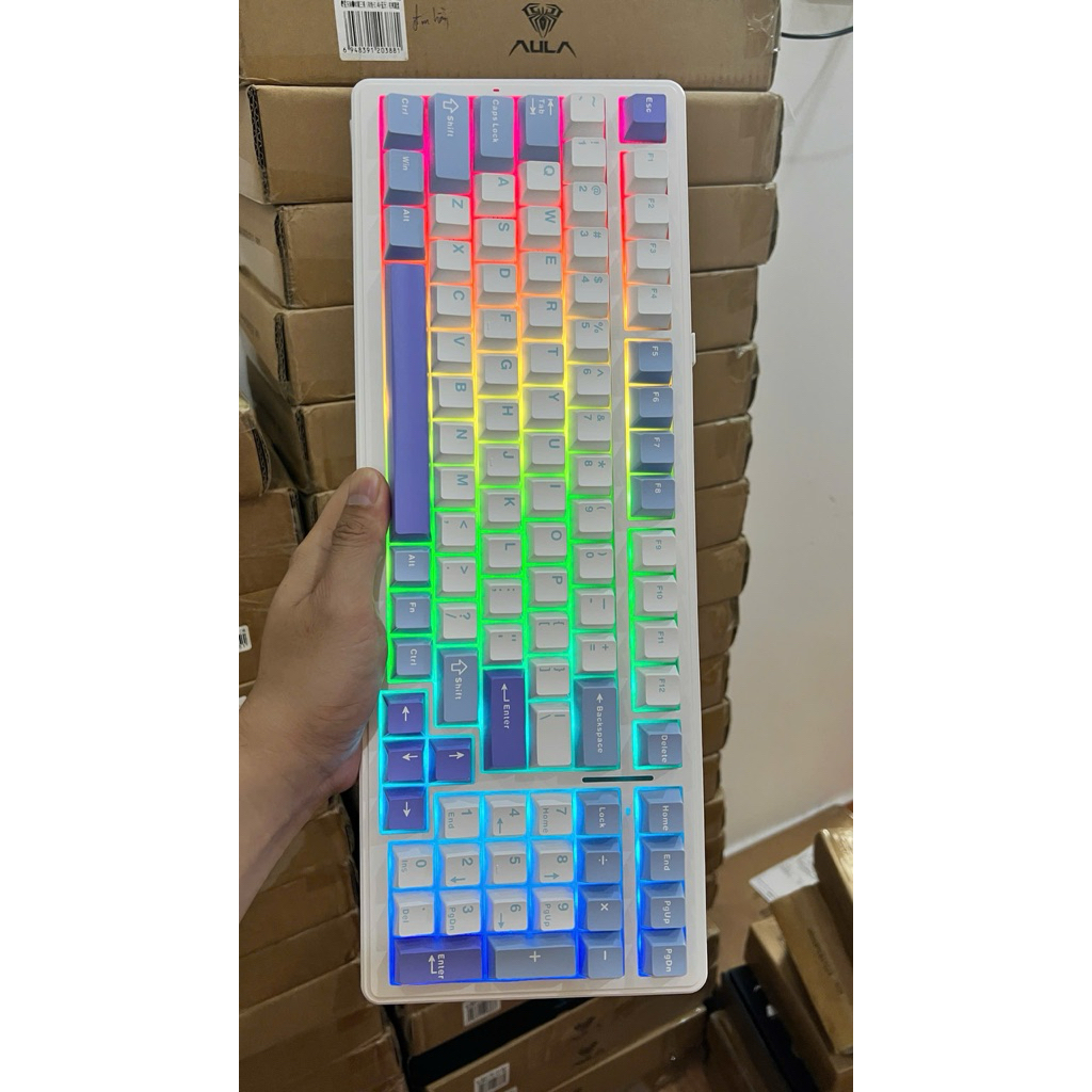 [Hoả tốc] Bàn phím cơ AULA F99 3 Mode Bluetooth 2.4G USB-C | RGB LED | Hot Swap | Layout 99 phím nhỏ gọn | Pin trâu | BigBuy360 - bigbuy360.vn