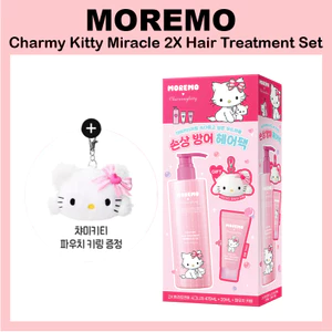 Charmy Kitty Miracle 2X Hair Treatment 475ml + 20ml x2 + Bag Charm Gift Set Repair Damage