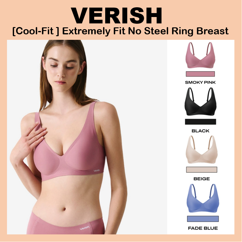 [VERISH] Cool-Fit Classic Verish Cực kỳ phù hợp Không có vòng thép Đồ lót-Áo nâng ngực phong cách