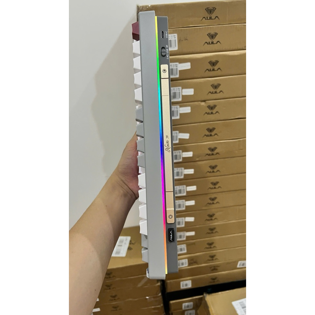 [Hoả Tốc]Bàn phím cơ AULA Nova75 3 Mode Bluetooth 2.4G Có dây | RGB Viền | Màn hình mini | Hot swap | BigBuy360 - bigbuy360.vn