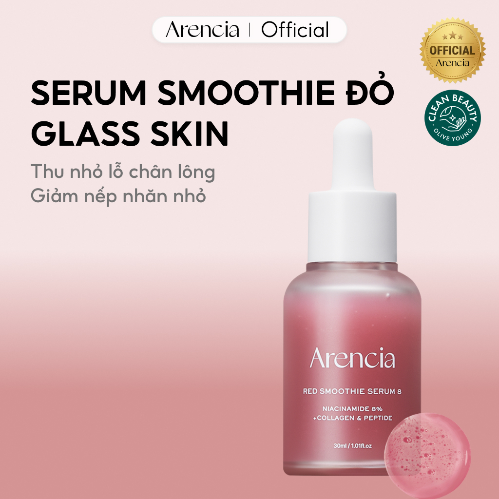 [Arencia] Serum Smoothie Đỏ 8 30ml | Rạng rỡ, làm dịu