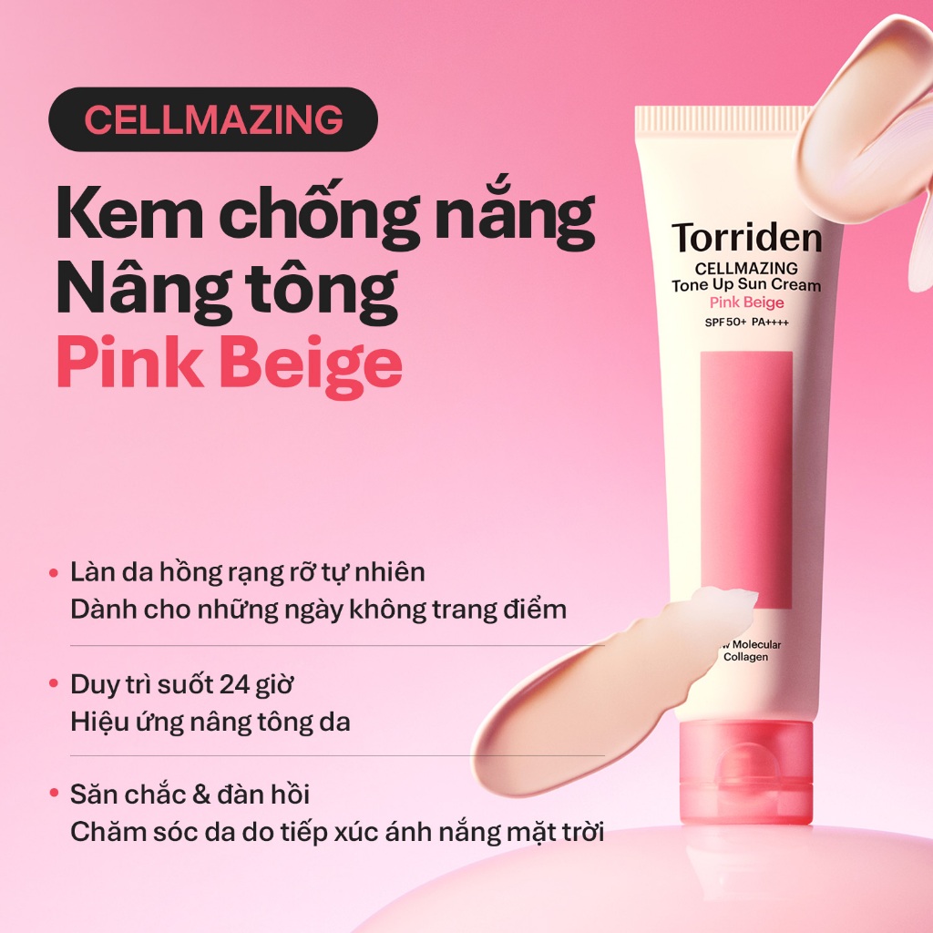 [Torriden Chính hãng] Kem chống nắng nâng tông rạng rỡ CELLMAZING, 60ml, Sunscreen