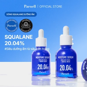 Tinh chất Squalane 20.04%, khoáng chất siêu dưỡng ẩm, chăm sóc hàng rào bảo vệ da, da mịn mướt Parnell Squalane 20.04 Mineral Water Moisture Serum 30ml