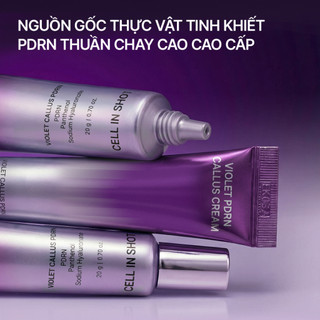 [CELL IN SHOT] Kem Dưỡng Violet Vegan PDRN Cream 20g thuần chay 98.6% chống lão hóa, phục hồi da, dưỡng ẩm, trẻ hóa da