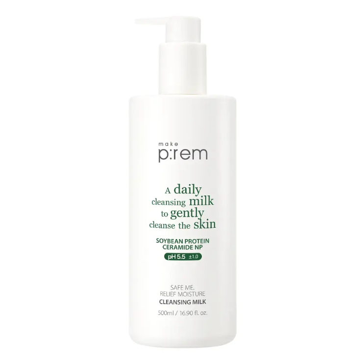 Makeprem Sữa rửa mặt Safe Me Relief Moisture 200ml, 500ml