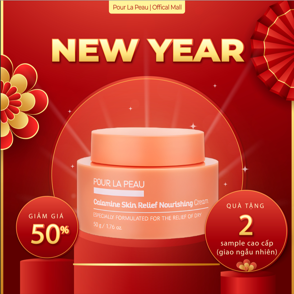 Kem dưỡng dịu nhẹ POUR LA PEAU Calamine Skin Relief Nourishing Cream 50g