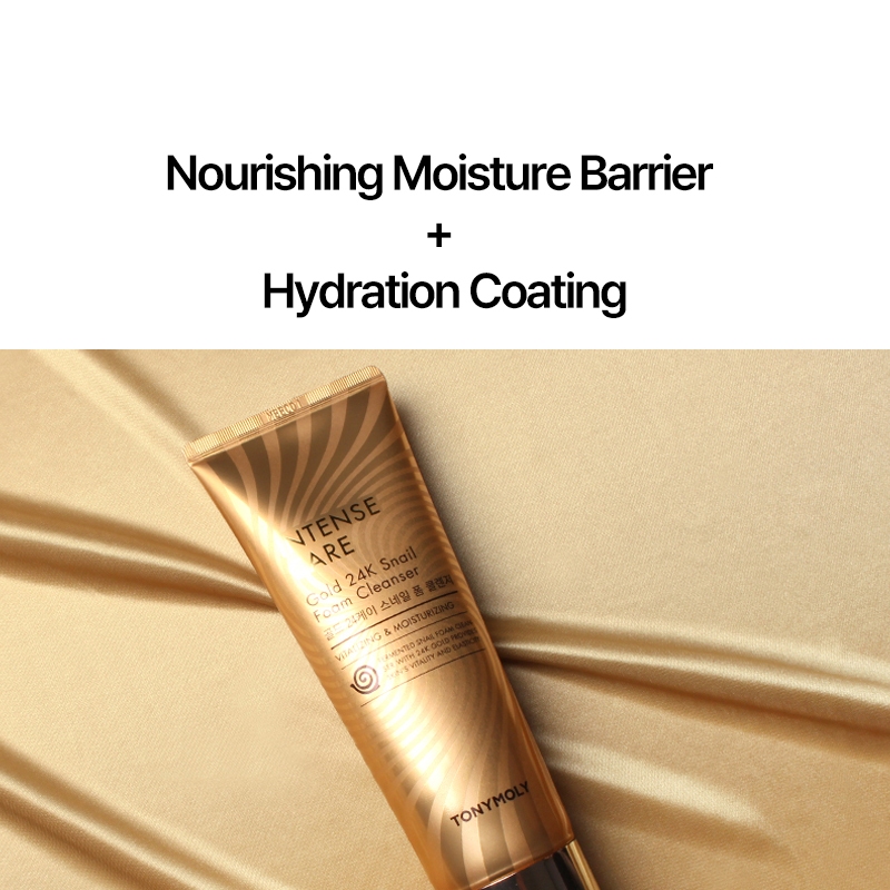TONYMOLY Sữa rửa mặt ốc sên vàng 24K Intense Care Dưỡng ẩm và chăm sóc da