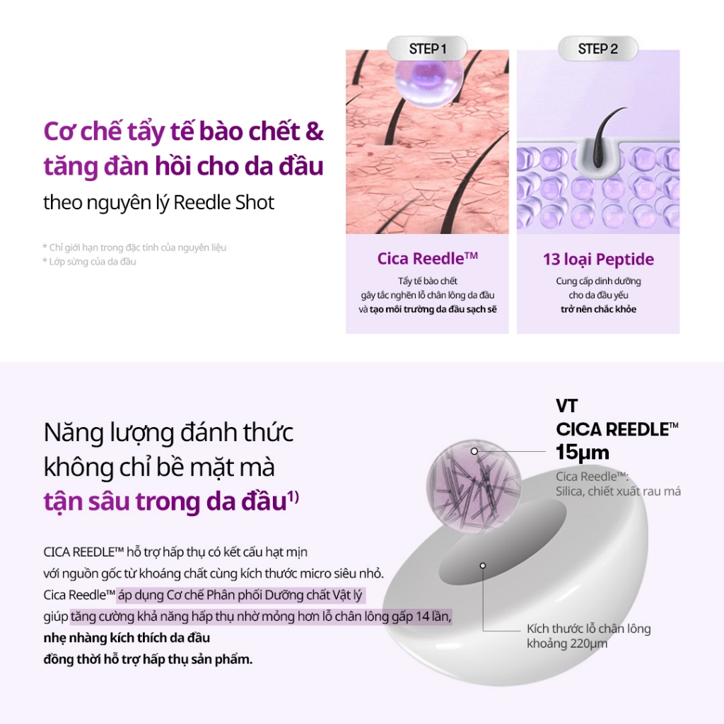 [VT] Dầu gội tăng cường tóc Reedle Shot Peptide 500ml CICA REEDLE X Peptide Chăm sóc rụng tóc Làm sạch da đầu & tẩy tế bào chết [Trung tâm mua sắm chính thức]