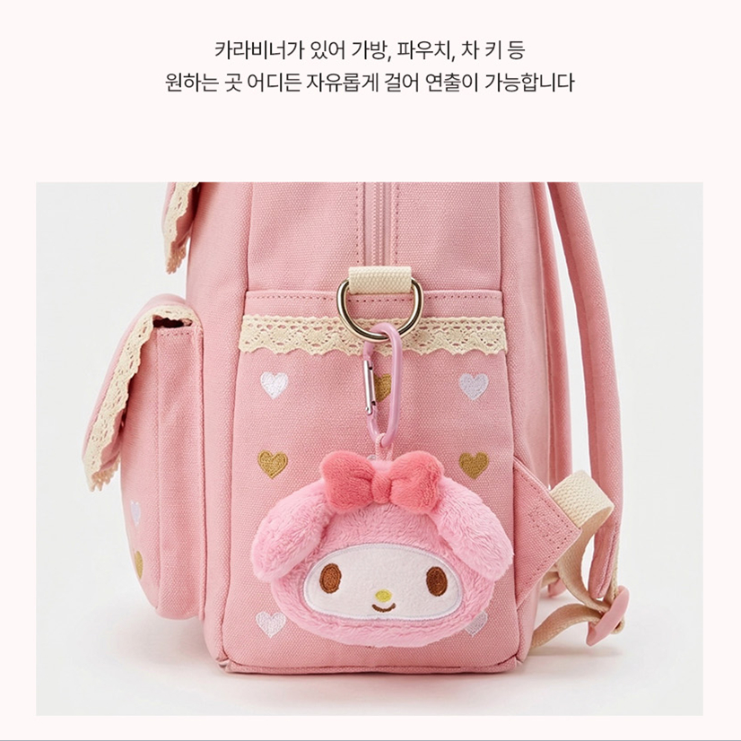 [SANRIO] Túi mini Carabiner nhân vật Sanrio (Keroppi / Badtz-maru / Mymelody / Cinnamoroll / Pompompurin / Pochacco / Kuromi / Chococat / Masyumaro / Hangyodon / Kitty)