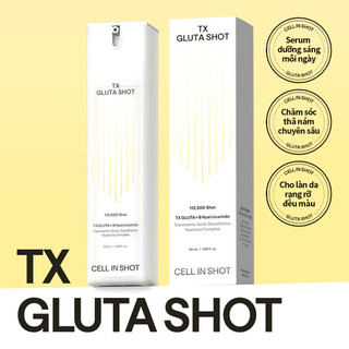 [CELL IN SHOT] Serum Vi Kim TX Gluta Shot 50ml dưỡng sáng da, mờ nám, đều màu da chuẩn Glass Skin Hàn Quốc