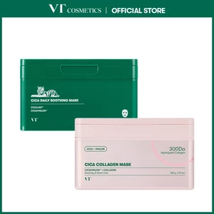 Bộ mặt nạ số lượng lớn 30 chiếc (CICA, Collagen, Vitamin, PDRN, Retinol) Làm dịu và dưỡng ẩm cho da [Trung tâm mua sắm chính thức]
