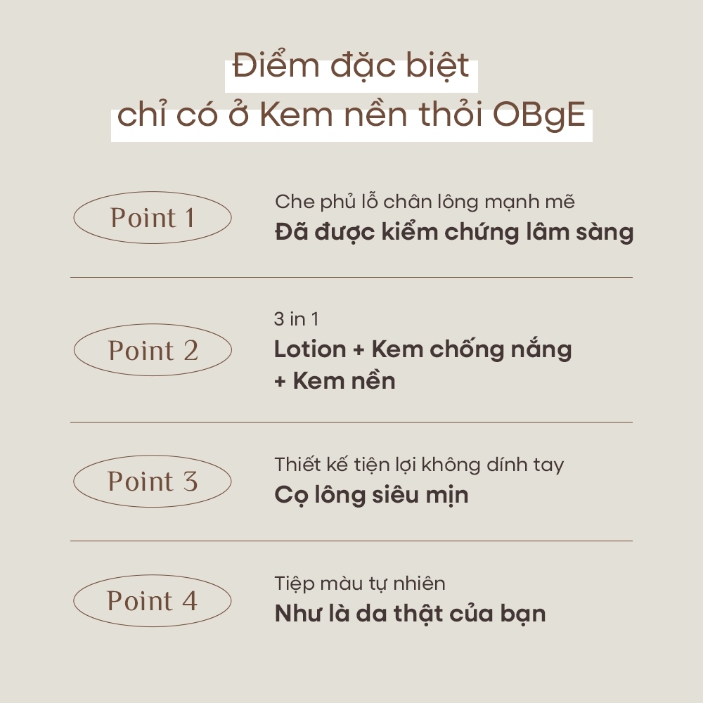 [OBgE Chính Hãng] Combo Kem Nền Thỏi OBgE Natural Cover 13g Và Sáp Chống Nắng OBgE Pore Zero 18g SPF50+ PA++++ Che Phủ Tự Nhiên Kiểm Soát Dầu