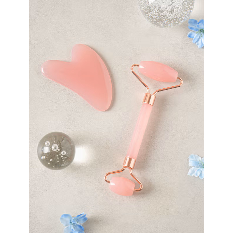 [Daiso] Bộ Guasha & Con Lăn + Giảm Sưng + Nâng Dòng Chữ V + Thư Giãn Da