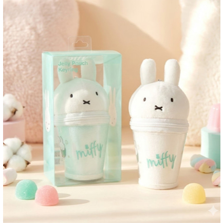 [MIFFY] Túi thạch Móc khóa quyến rũ túi trong suốt