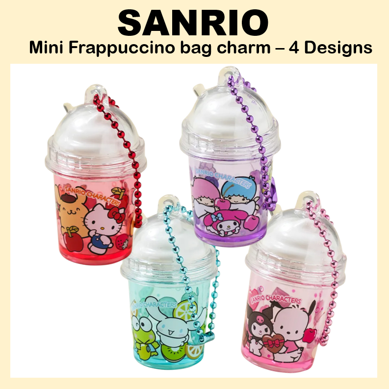 [SANRIO] Túi Frappuccino Mini quyến rũ 4 thiết kế kitty cinnamoroll kerokeropi kuromi mymelody móc khóa