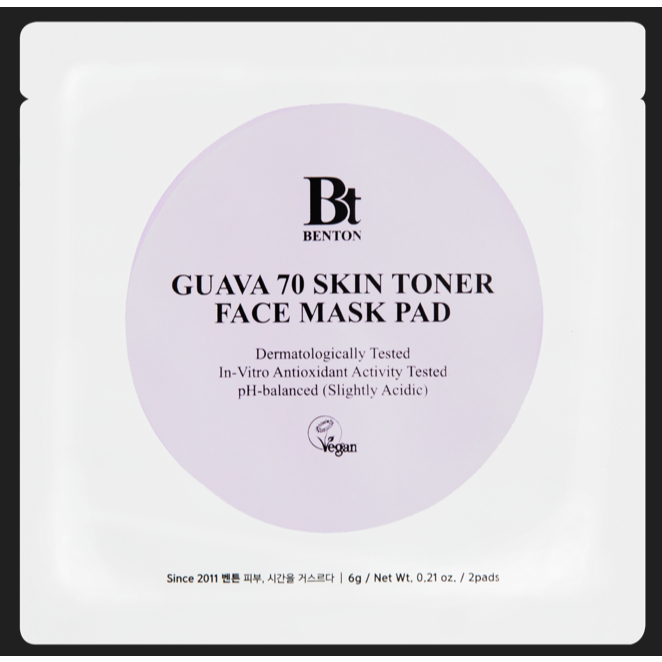 [QUÀ TẶNG] Túi 2 miếng mặt nạ ổi GUAVA 70 Skin Toner Face Mask Pad