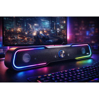 Loa để bàn chạy bằng USB chơi game Britz BZ-SL10 RGB có đầu vào AUX