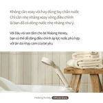 [Malang Honey] Đầu vòi sen tắm cho bé – Điều chỉnh áp lực nước mềm mại, Chức năng ON/OFF, Lọc kép từ thiên nhiên, Đạt 12 chứng nhận an toàn — ảnh 7