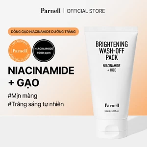 Mặt nạ rửa trôi gạo Niacinamide dưỡng trắng, cải thiện độ đàn hồi da, làm sáng da Parnell Niacinamide Rice Brightening Wash Off Mask 100ml