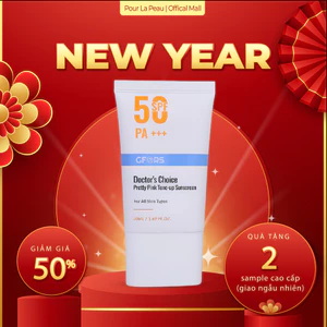 GFORS Kem Chống Nắng Pretty Pink Tone-up SPF50+ PA+++ 50g – Nâng Tông Tự Nhiên & Bảo Vệ Da