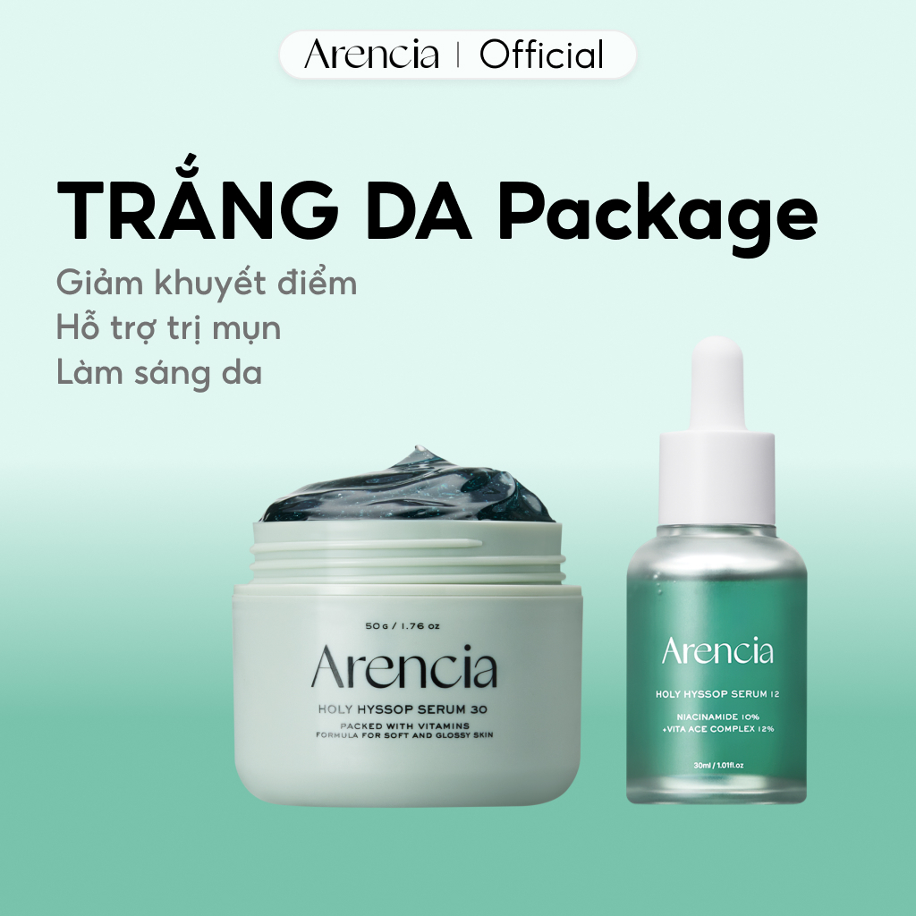 [Arencia] Serum Holy Hyssop 12 Dưỡng Trắng Da Package