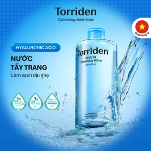 Nước tẩy trang làm sạch da DIVE IN chứa Hyaluronic Acid, 400ml, Cleansing Water