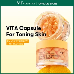 KEM CAPSULE VITAMIN C ASTAXANTHIN 50ml Vitamin Boba Cream Làm sáng da thủy tinh [Flagship chính thức]