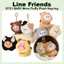 BT21 BABY More Fluffy Plush Keyring & Bag Charm SHOOKY MANG CHIMMY
