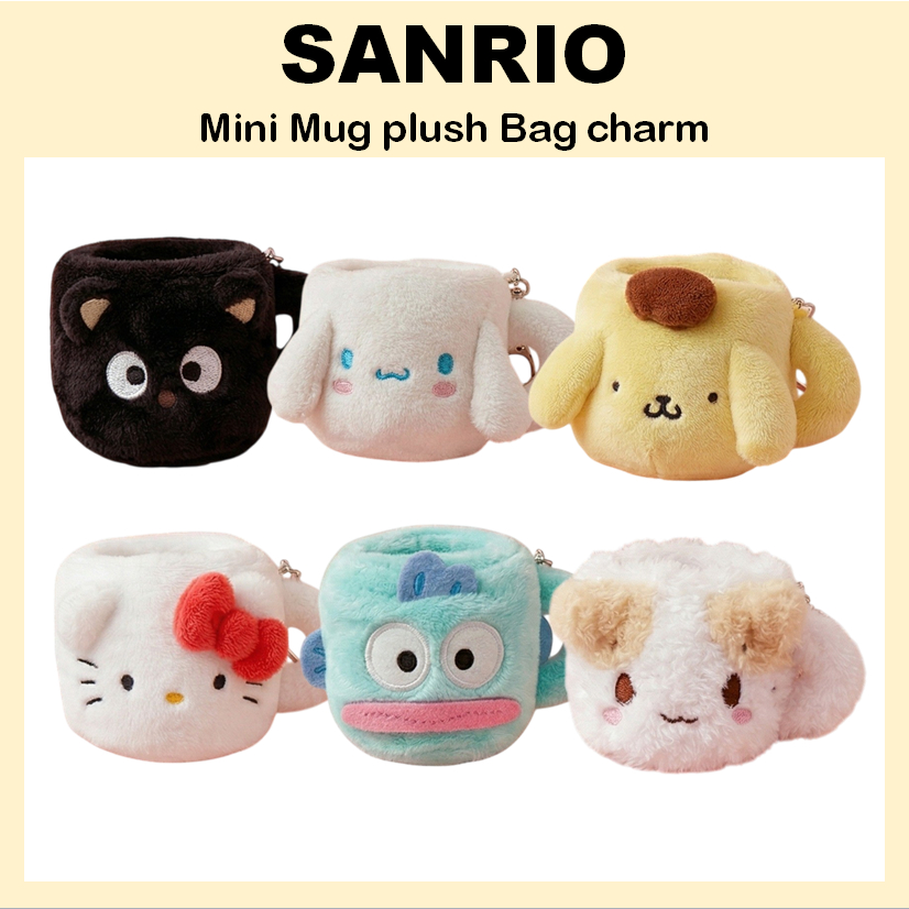 [SANRIO] Túi đeo chéo mini sang trọng (Pompompurin / Cinnamoroll / Chococat / Masyumaro / Hangyodon / Kitty)