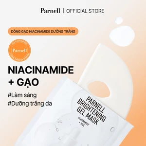 Mặt nạ gạo Niacinamide dưỡng trắng,làm sáng, hỗ trợ nâng tone, cải thiện kết cấu da Parnell Niacinamide Rice Brightening Gel Mask 1 cái/ 5 cái