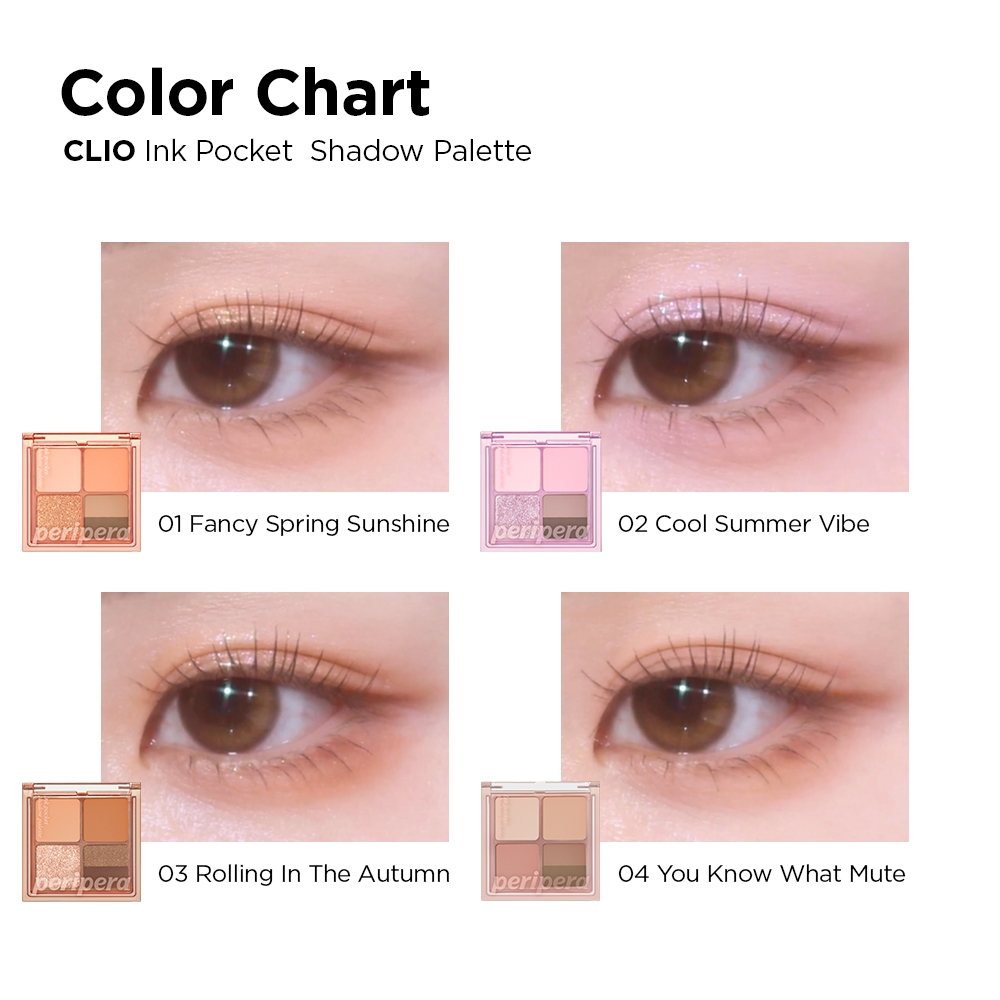 [PERIPERA]🩷 PALETTE SHADOW INK POCKET - 6,4 g / Net Wt. 0,22 Oz.