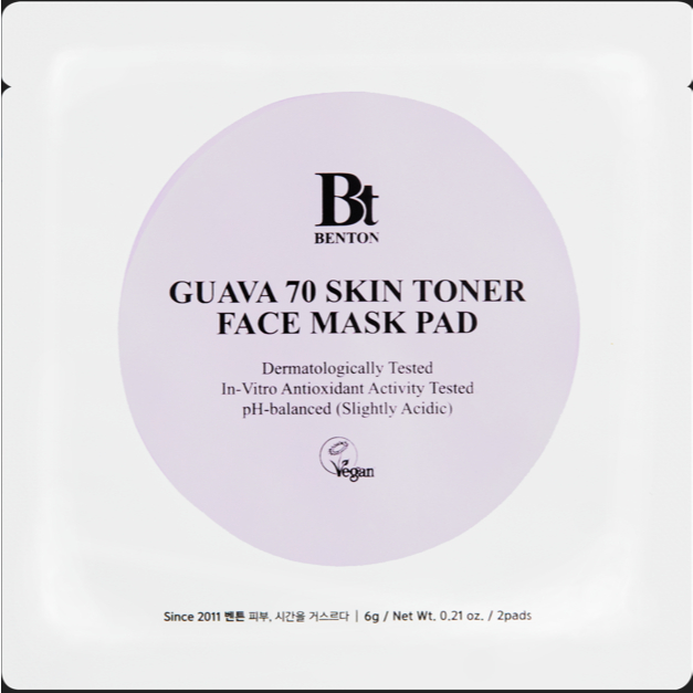 [QUÀ TẶNG] Túi 2 miếng mặt nạ ổi GUAVA 70 Skin Toner Face Mask Pad