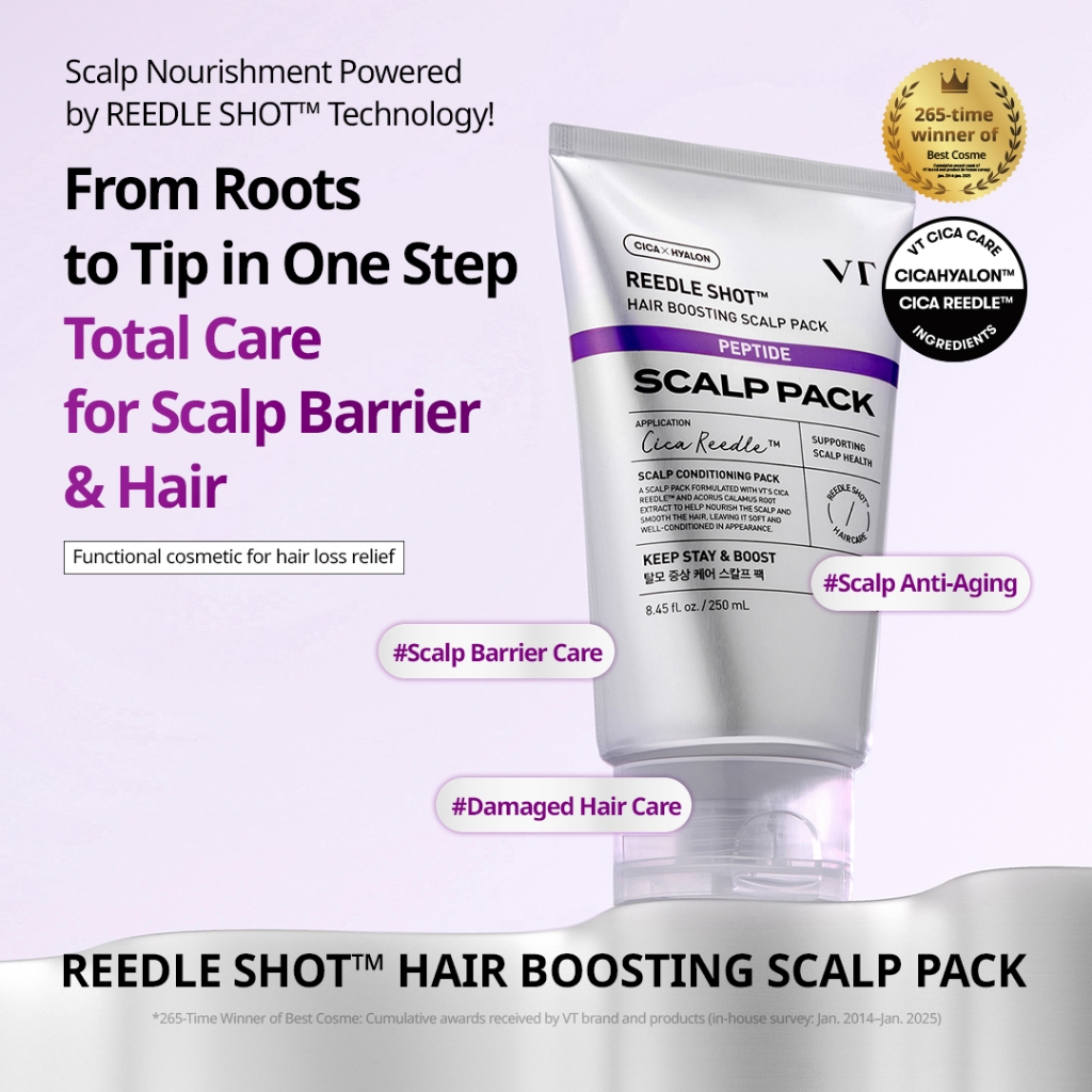 [VT] Reedle Shot Peptide Hair Boosting Da Đầu Gói 4ml [Trung Tâm Thương Mại Chính Thức]