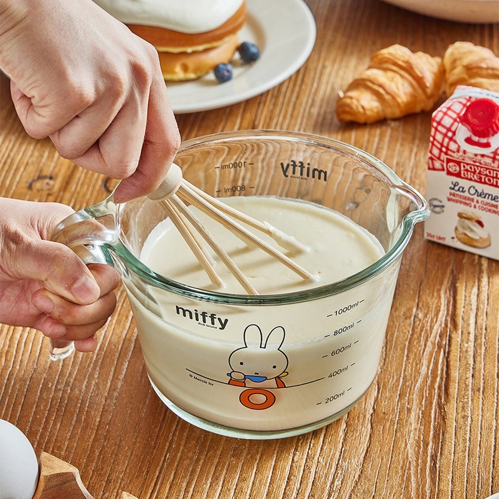 [MIFFY] Cốc đo thủy tinh Ejiry (250ml, 500ml có nắp, 1000ml có nắp)