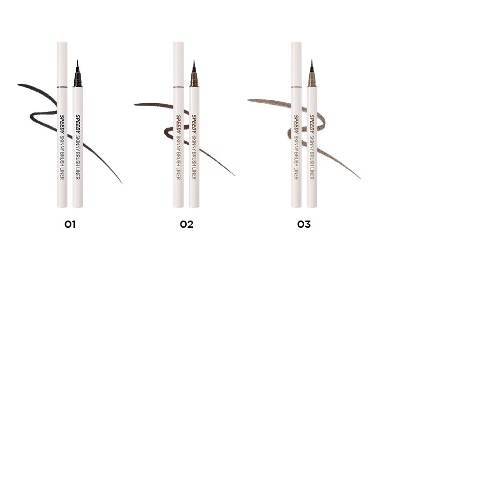 [PERIPERA - MỚI] SKINNY BRUSH LINER - Bút kẻ mắt mỏng, dễ vẽ