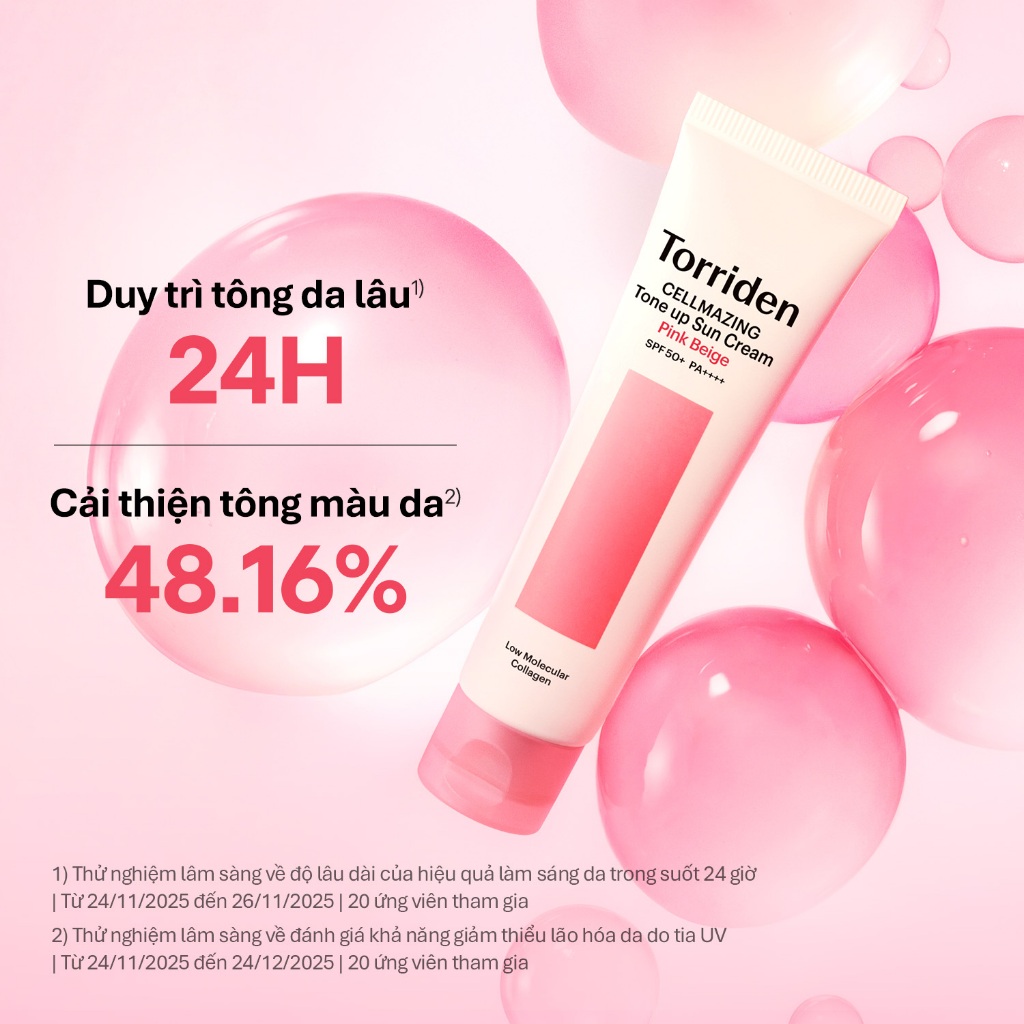 [Torriden Chính hãng] Kem chống nắng nâng tông rạng rỡ CELLMAZING, 60ml, Sunscreen