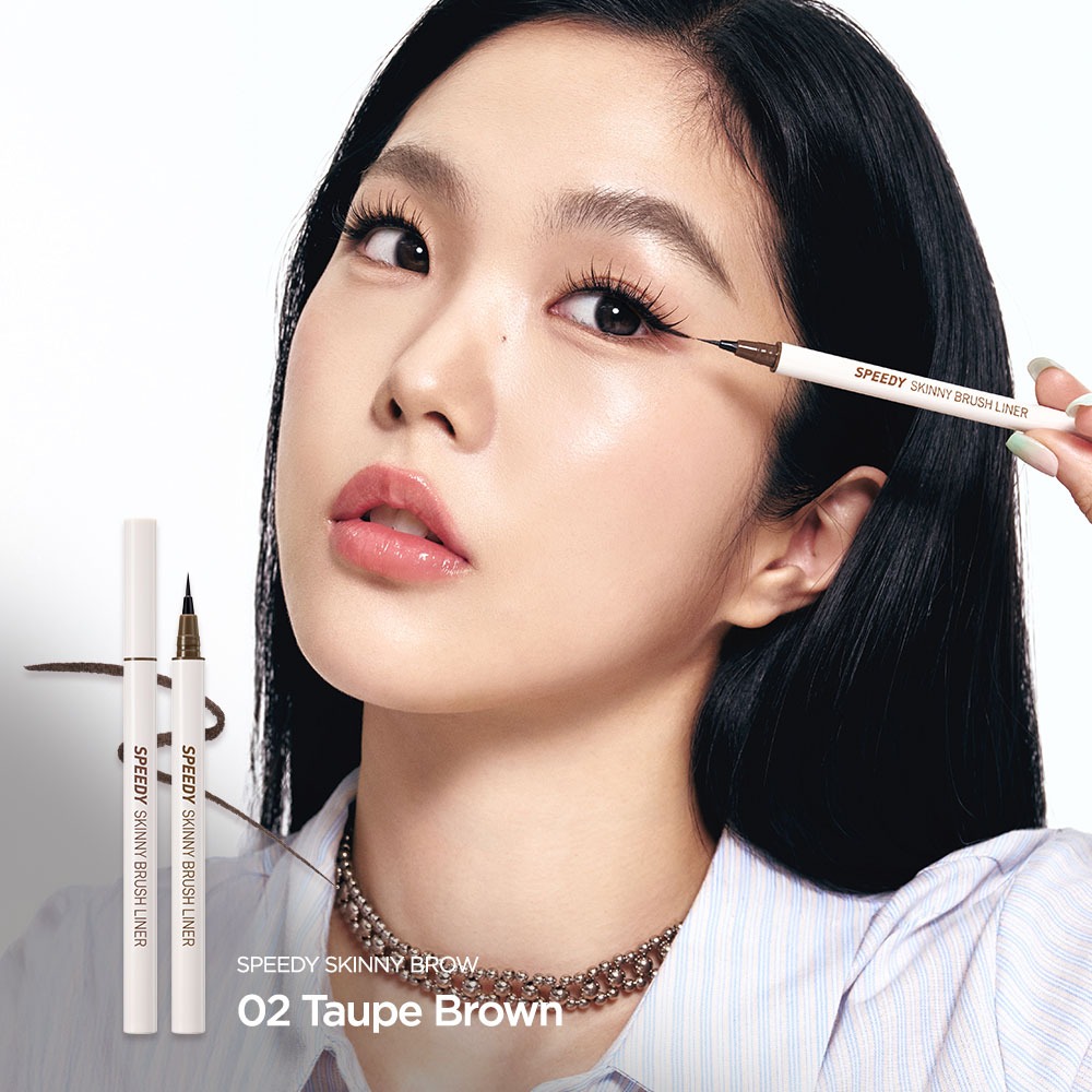 [PERIPERA - MỚI] SKINNY BRUSH LINER - Bút kẻ mắt mỏng, dễ vẽ