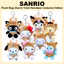 Túi sang trọng Charm 13cm Phiên bản trang phục tuần lộc Pompompurin / Pochacco / Chococat / Hangyodon
