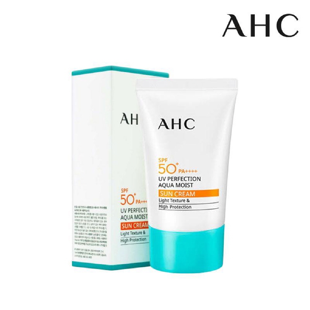 Kem chống nắng AHC UV Perfection Aqua Moist SPF50 + PA + + + Kem chống nắng dưỡng ẩm Kem chống nắng nhẹ K-Beauty