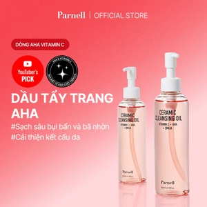 Dầu tẩy trang ngũ vị tử AHA tẩy tế bào chết, làm sạch sâu, hỗ trợ giảm mụn đầu đen Parnell Aha Omija Ceramic Cleansing Oil 200ml