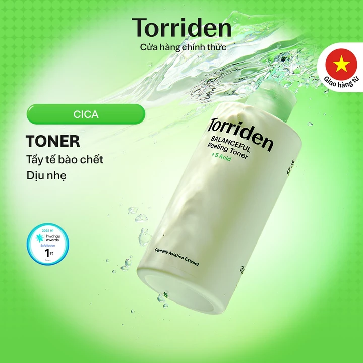 Toner tẩy da chết BALANCEFUL CICA 250ml, Toner