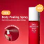 Xịt lột toàn thân bằng gốm AHA Omija 145ml, Phức hợp 5 miếng (AHA, BHA, PHA, LHA), Da thủy tinh mịn, K-Beauty Body Scaling cho da thô và Ốp lưng