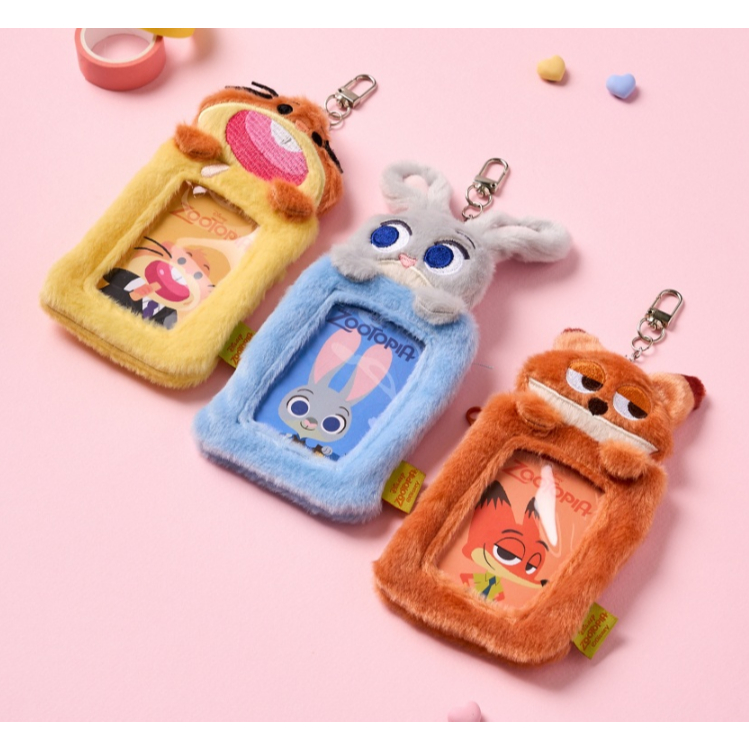 [DISNEY] Zootopia Photocard Túi đựng trong suốt quyến rũ Judy / Nick móc khóa